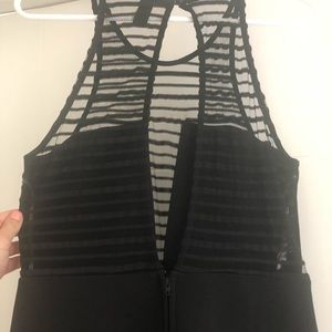 Black dress with lace detail